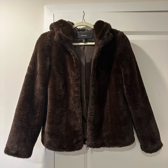 VERO MODA, Sui Hooded Faux Fur Jacket - Picture 9 of 14